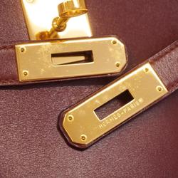 Hermes handbag Kelly 32 〇Y stamped box calf brown ladies