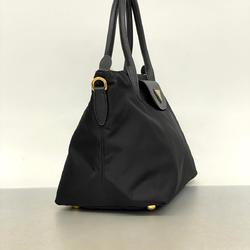 Prada handbag saffiano nylon black ladies