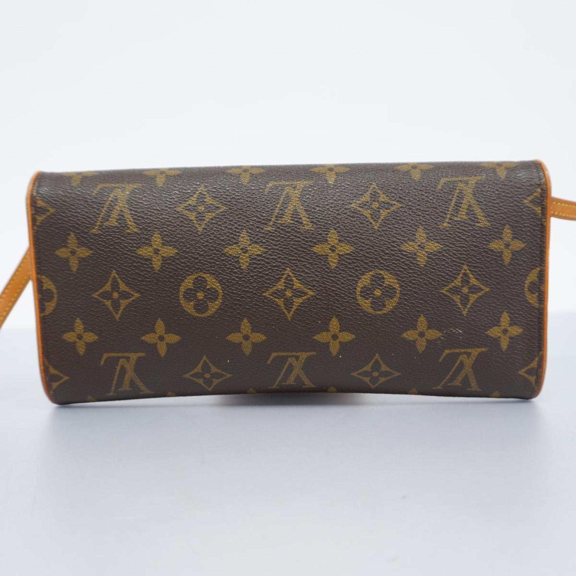 Louis Vuitton Shoulder Bag Monogram Pochette Twin GM M51852 Brown Women's