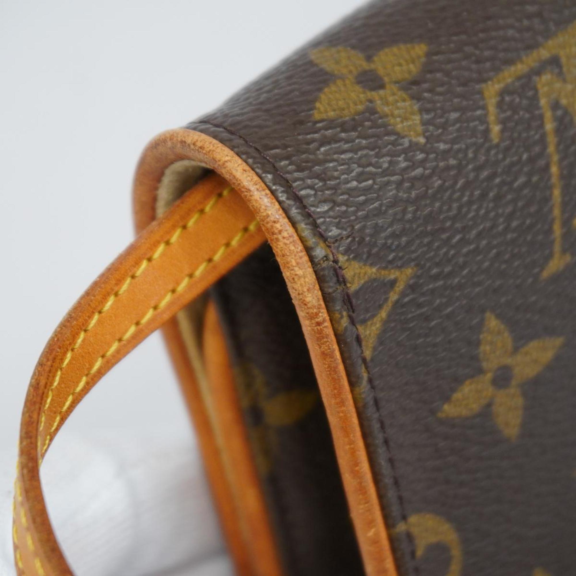 Louis Vuitton Shoulder Bag Monogram Pochette Twin GM M51852 Brown Women's