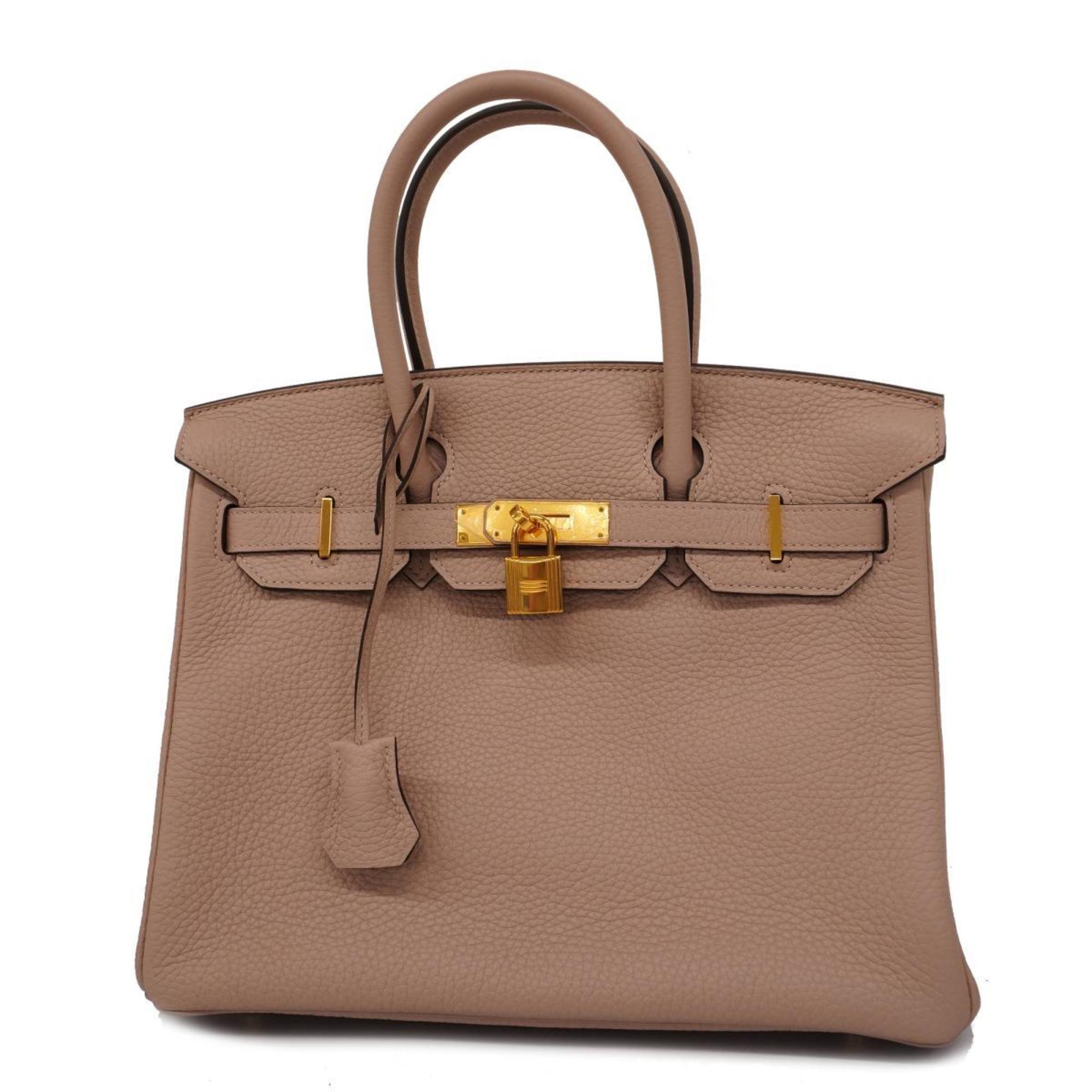 Hermes handbag Birkin 30 T engraved Taurillon Clemence Glycine for women