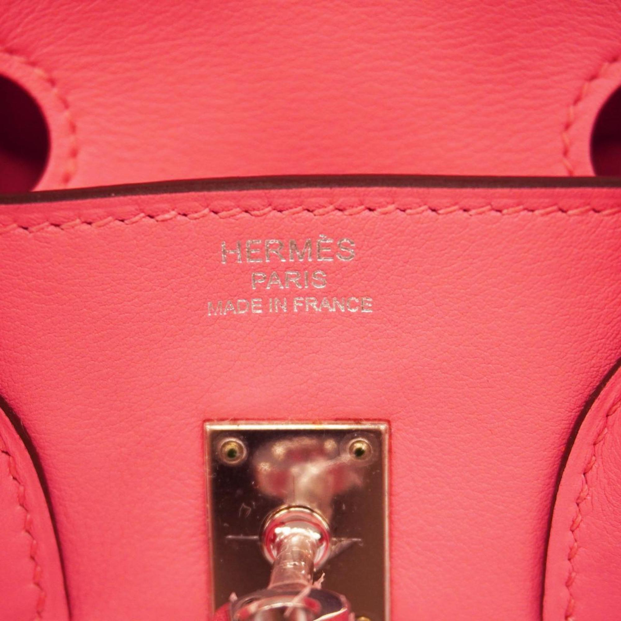Hermes handbag Birkin 25 A stamp Swift Rose Azalee Ladies