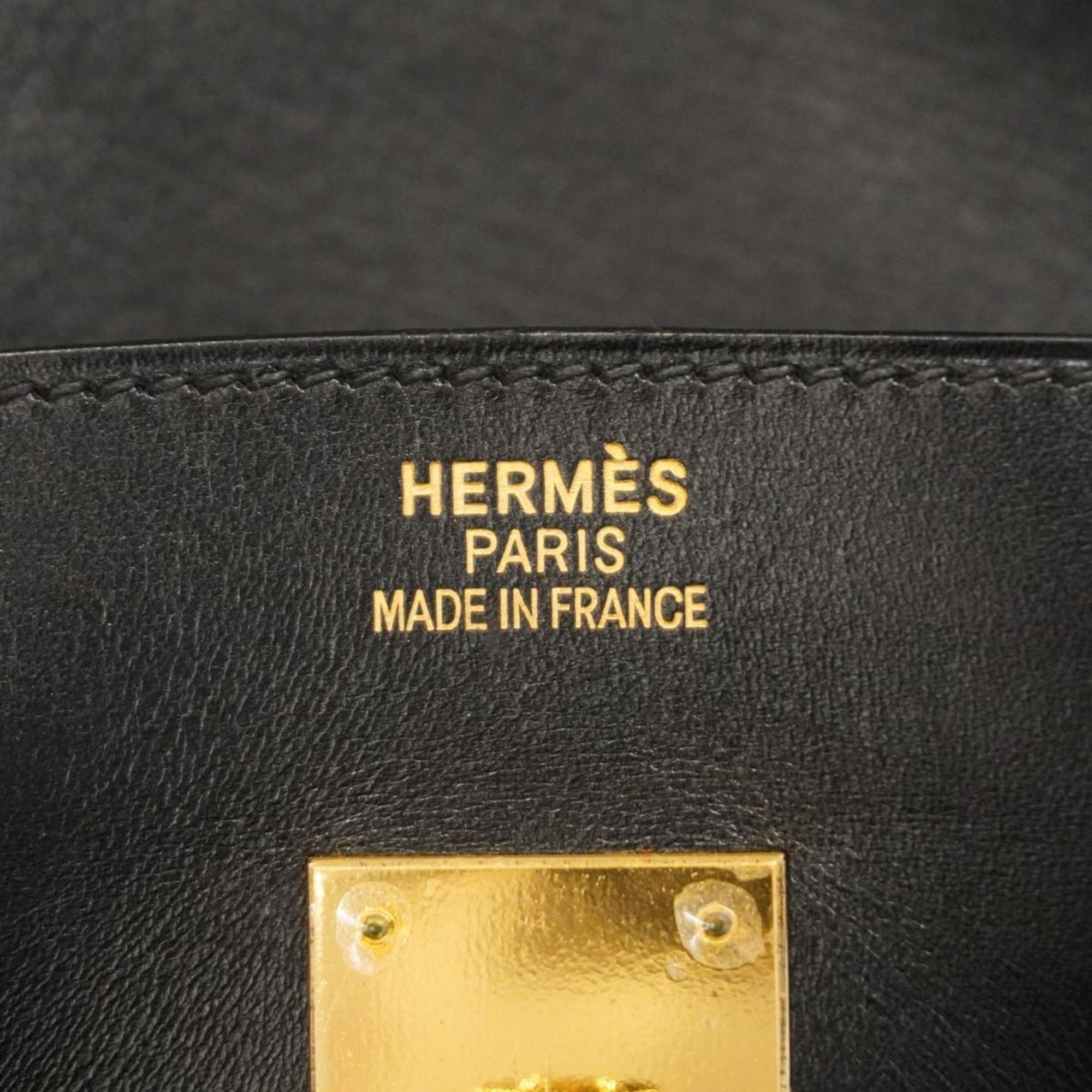 Hermes handbag Birkin 35 G stamp box calf black ladies