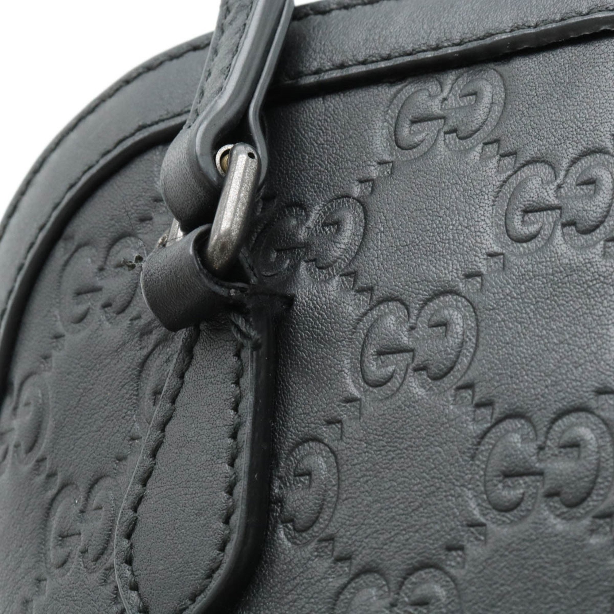 GUCCI Gucci handbag bag shoulder leather black 341504