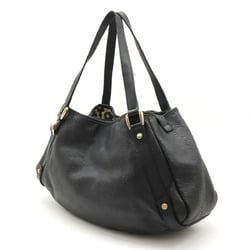 GUCCI Guccissima Tote Bag Shoulder Leather Black 130736