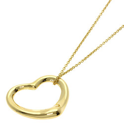 Tiffany Heart Necklace K18 Yellow Gold Women's