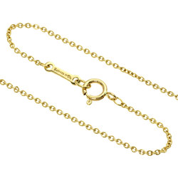 Tiffany Heart Necklace K18 Yellow Gold Women's