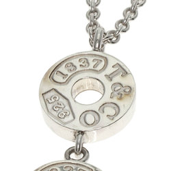 Tiffany Three Drop Circle Necklace Silver Women's