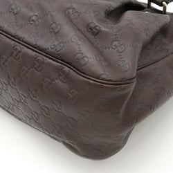 GUCCI Guccissima Sukey Tote Bag Shoulder Leather Dark Brown 296835