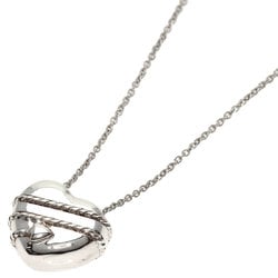 Tiffany Hearts & Arrows Necklace Silver Women's
