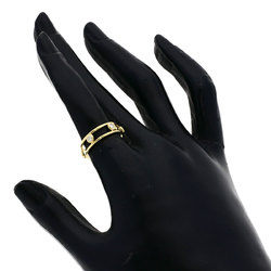 Tiffany Double Wire Ring 5P Diamond K18 Yellow Gold Women's