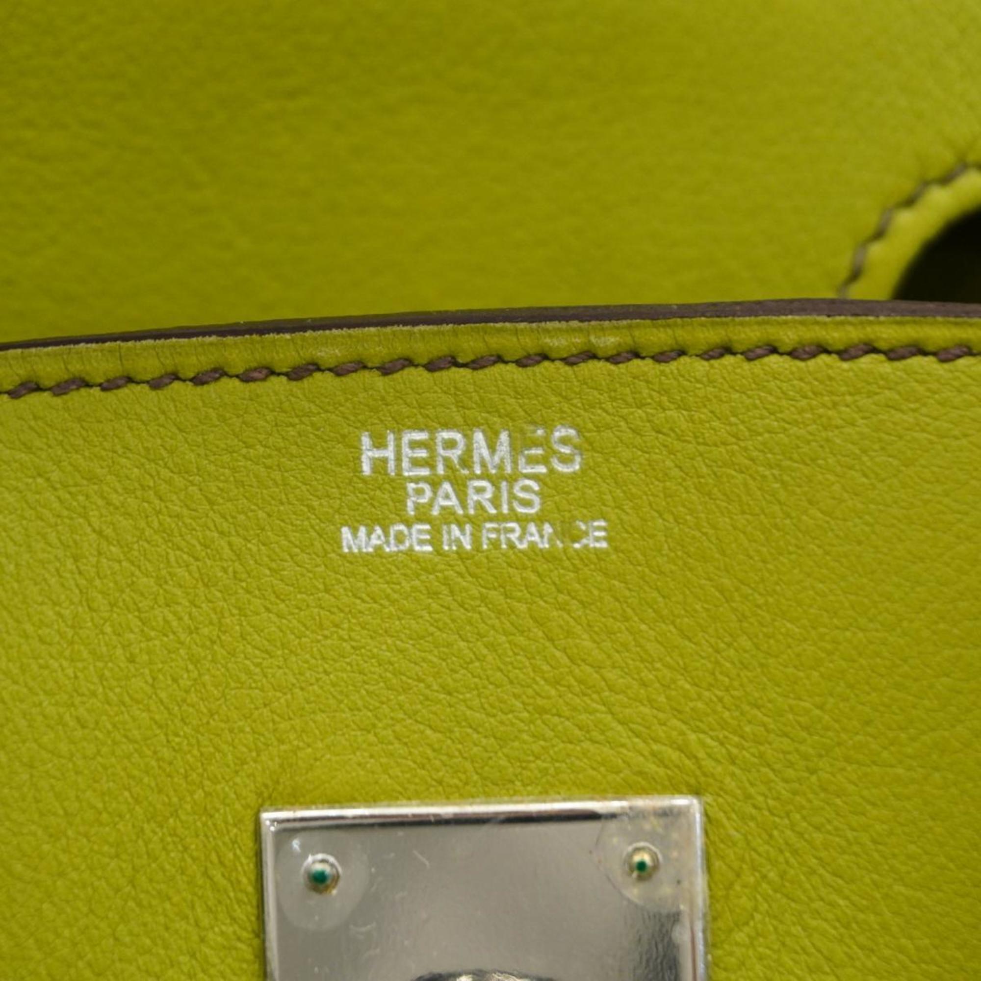 Hermes handbag Birkin 30 J stamp Swift anise green ladies