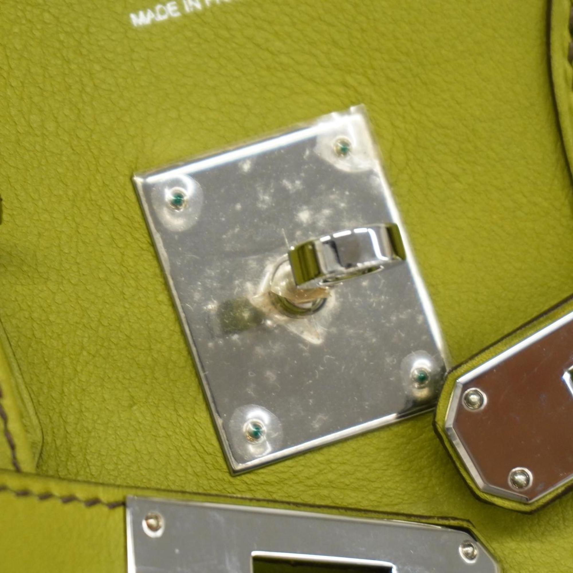 Hermes handbag Birkin 30 J stamp Swift anise green ladies