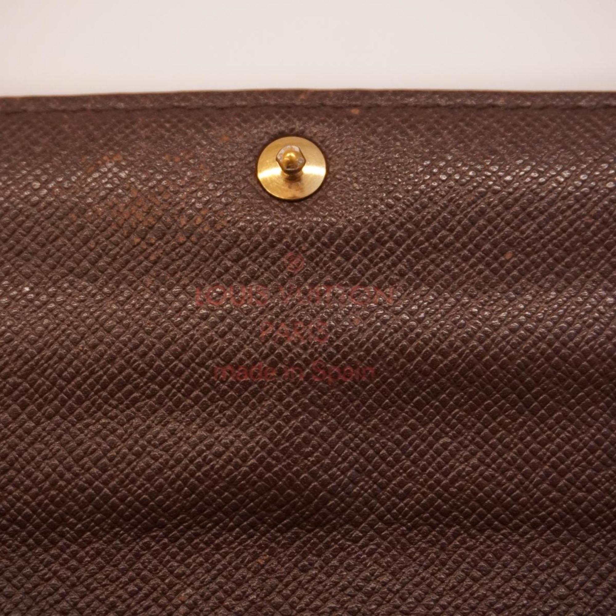 Louis Vuitton Long Wallet Monogram Portefeuille Sarah N61734 Ebene Ladies
