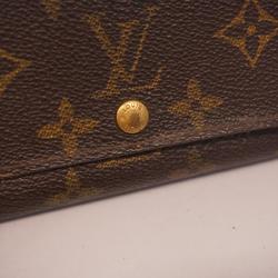 Louis Vuitton Wallet/Coin Case Monogram Porto Monaco Zip M61735 Brown Men's Women's