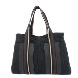 Hermes Tote Bag Troca Horizontal MM Canvas Black Women's