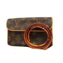 Louis Vuitton Waist Bag Monogram Pochette Florentine M51855 Brown Men's Women's