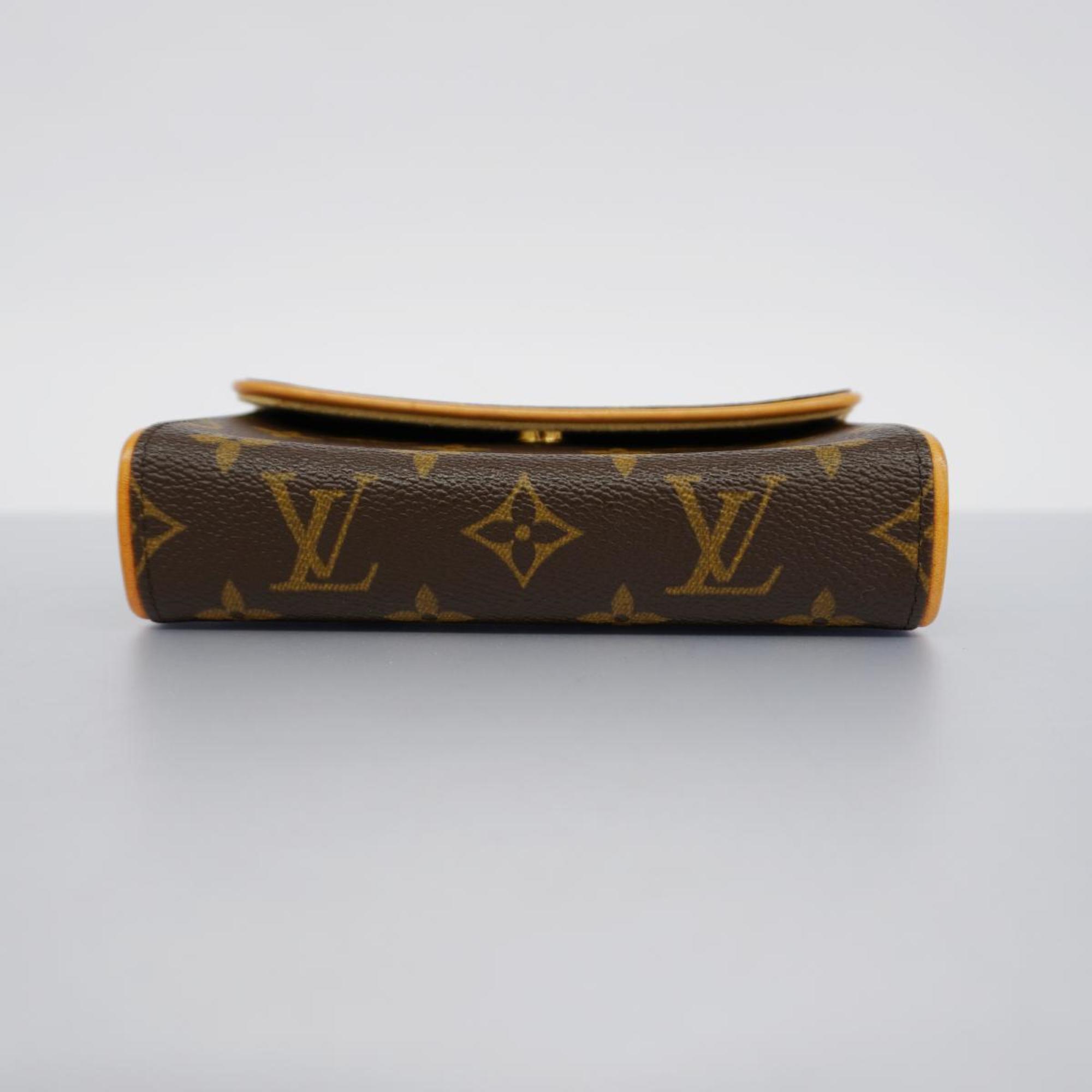 Louis Vuitton Waist Bag Monogram Pochette Florentine M51855 Brown Men's Women's