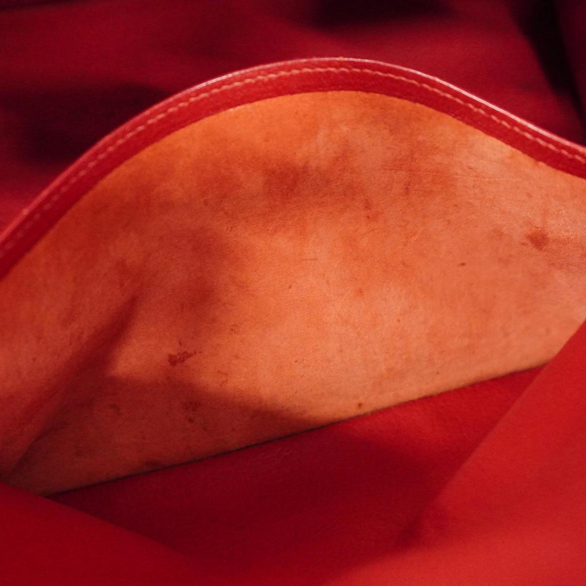 Hermes handbag Birkin 35 □G stamped Veau Epsom leather Rouge vif ladies