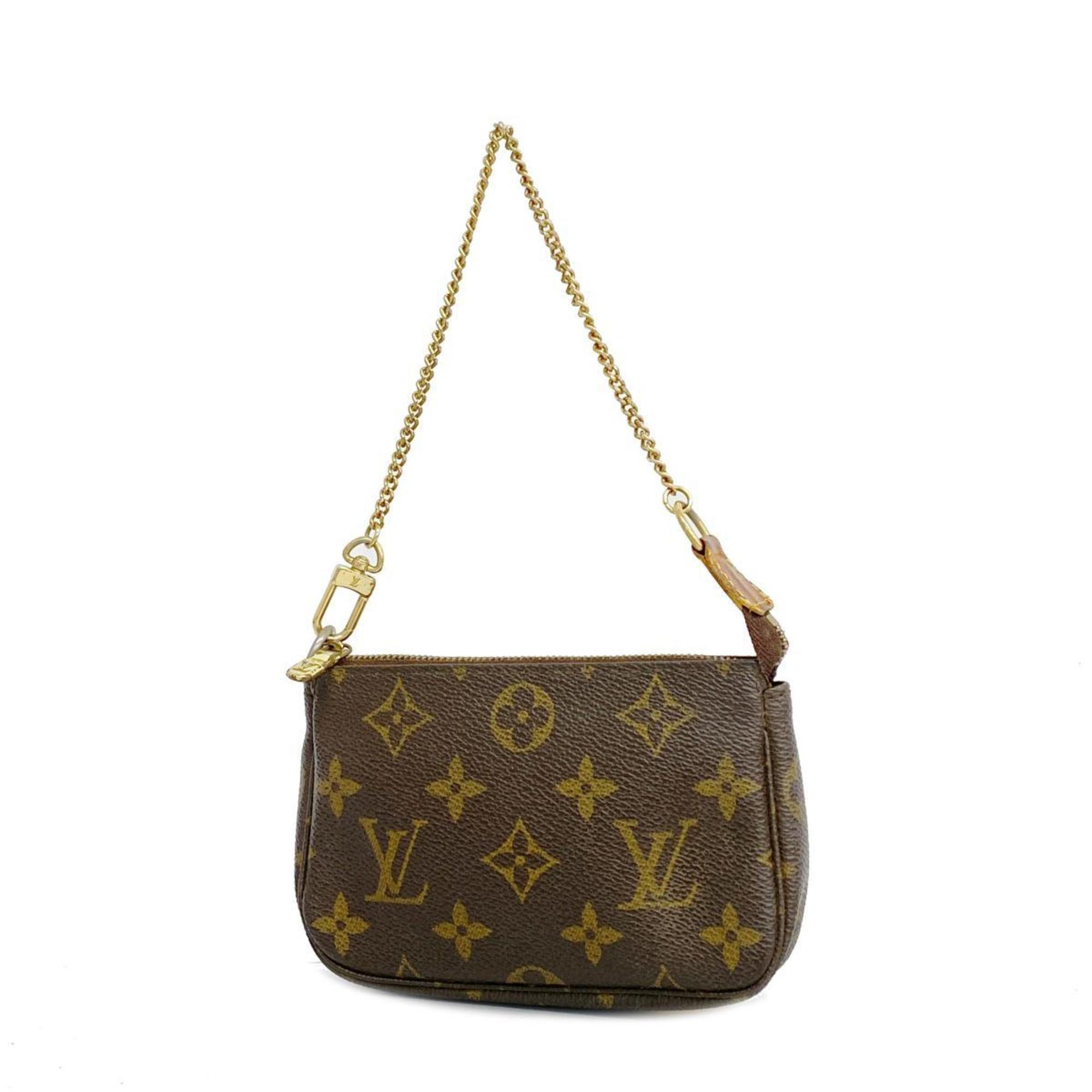 Louis Vuitton Pouch Monogram Pochette Accessoires M58009 Brown Ladies
