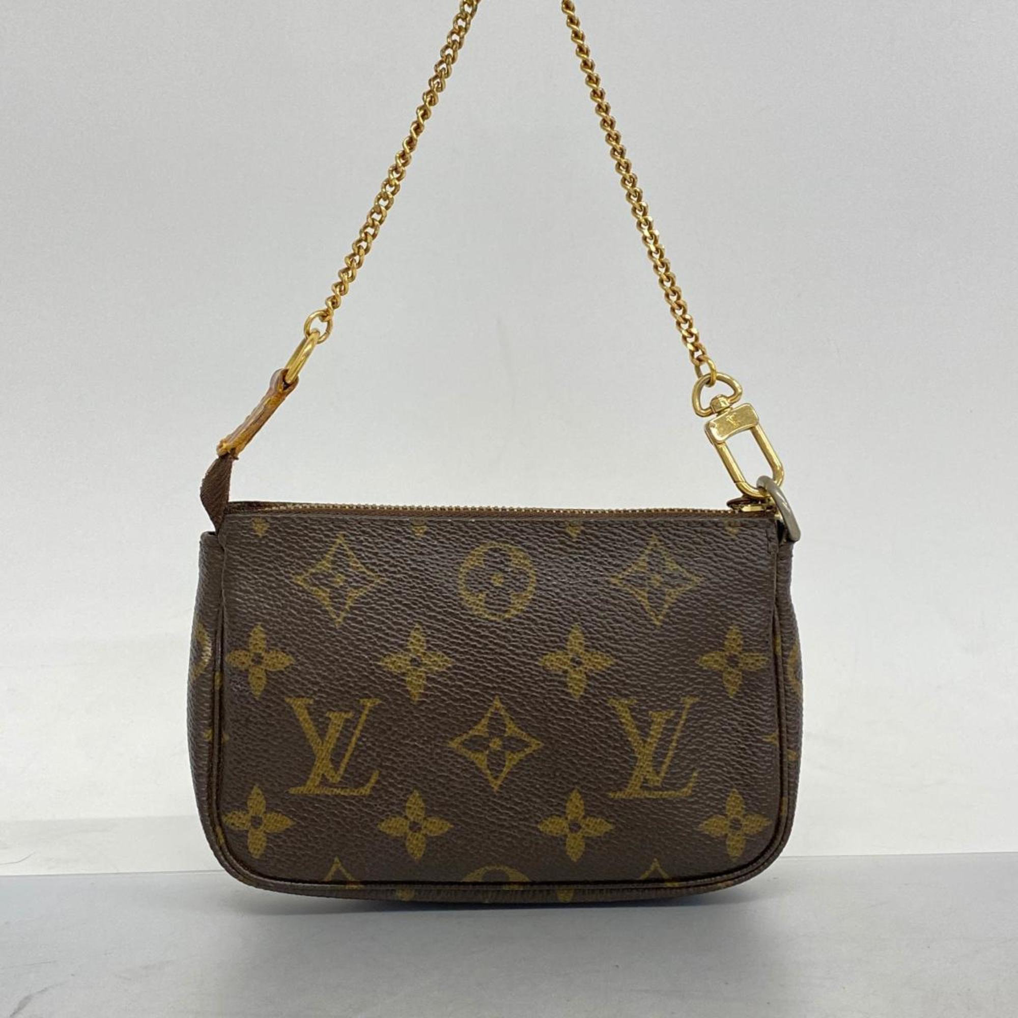 Louis Vuitton Pouch Monogram Pochette Accessoires M58009 Brown Ladies