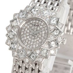 Seiko 1E70-0A60 Credor Diamond Watch, K18 White Gold, K18WG, Diamond, Women's