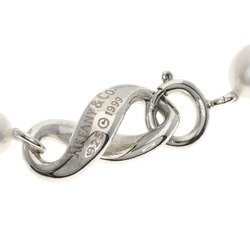 Tiffany freshwater pearl infinity bracelet silver ladies