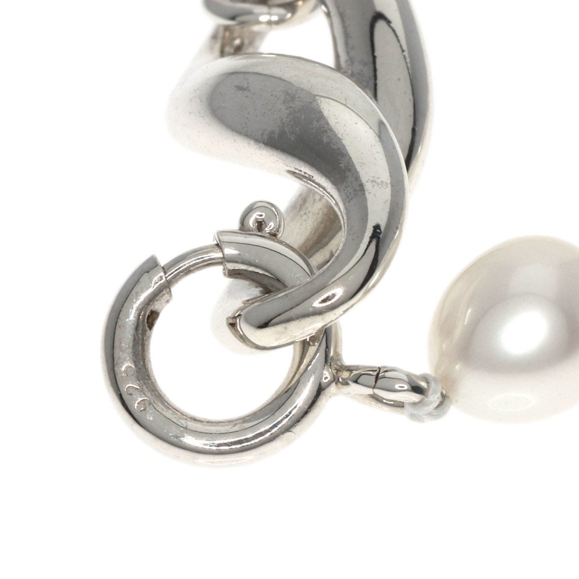 Tiffany freshwater pearl infinity bracelet silver ladies