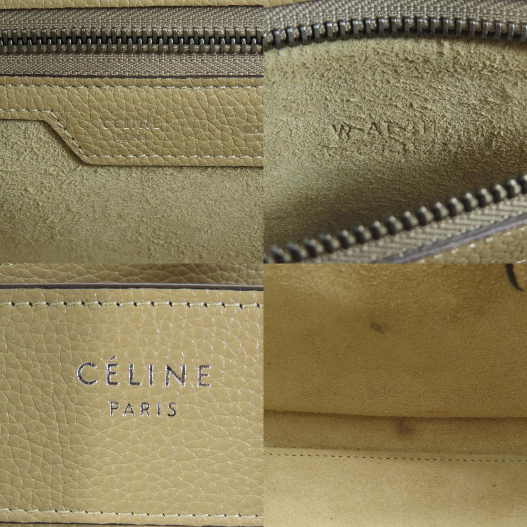 Celine Luggage Micro Tote Bag Calfskin Women's