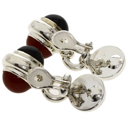 Tiffany Onyx Carnelian Earrings Silver Women's