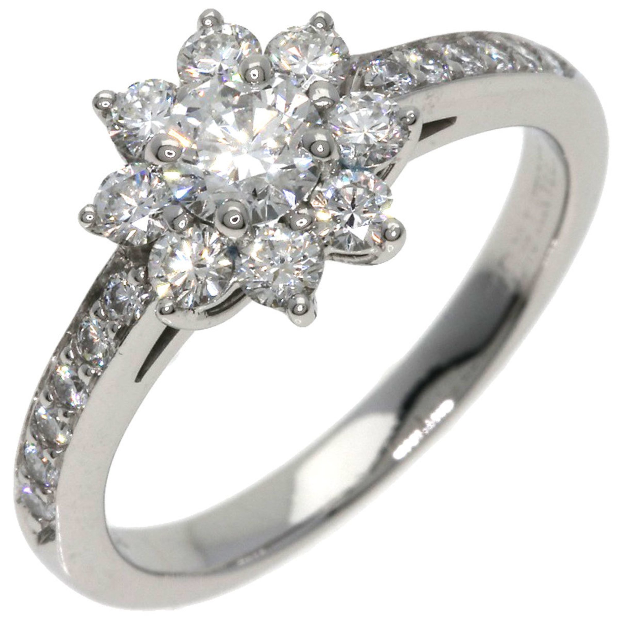 Tiffany Flora Diamond Ring, Platinum PT950, Women's