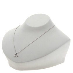 Tiffany Heart Necklace K18 White Gold Women's