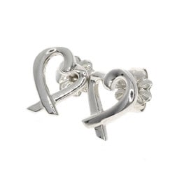 Tiffany Loving Heart Earrings Silver Women's