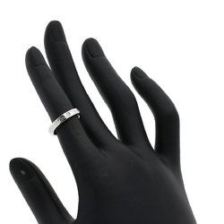 Tiffany Flat Band 3P Diamond Ring, Platinum PT950, Women's