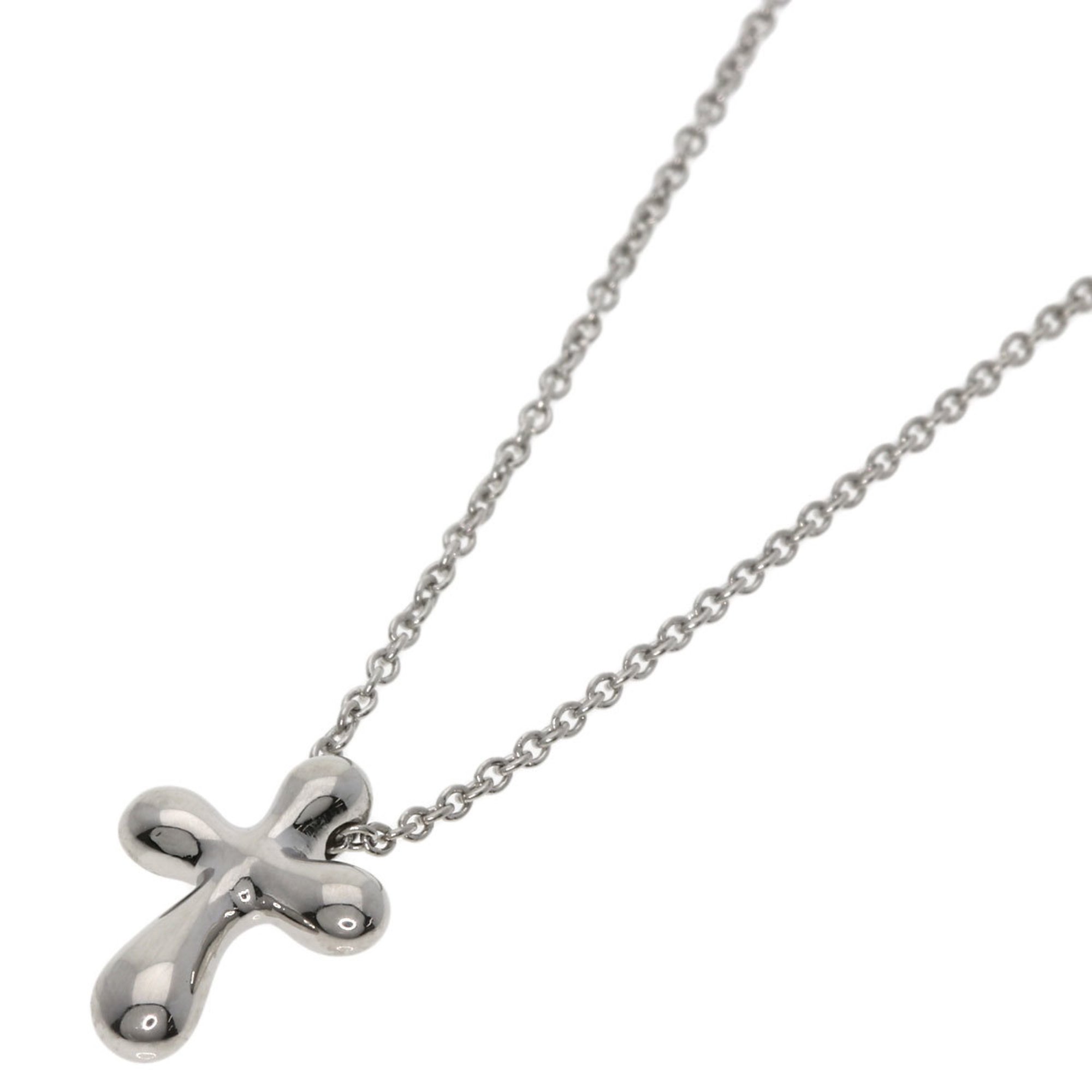 Tiffany Cross Necklace Platinum PT950 Women's