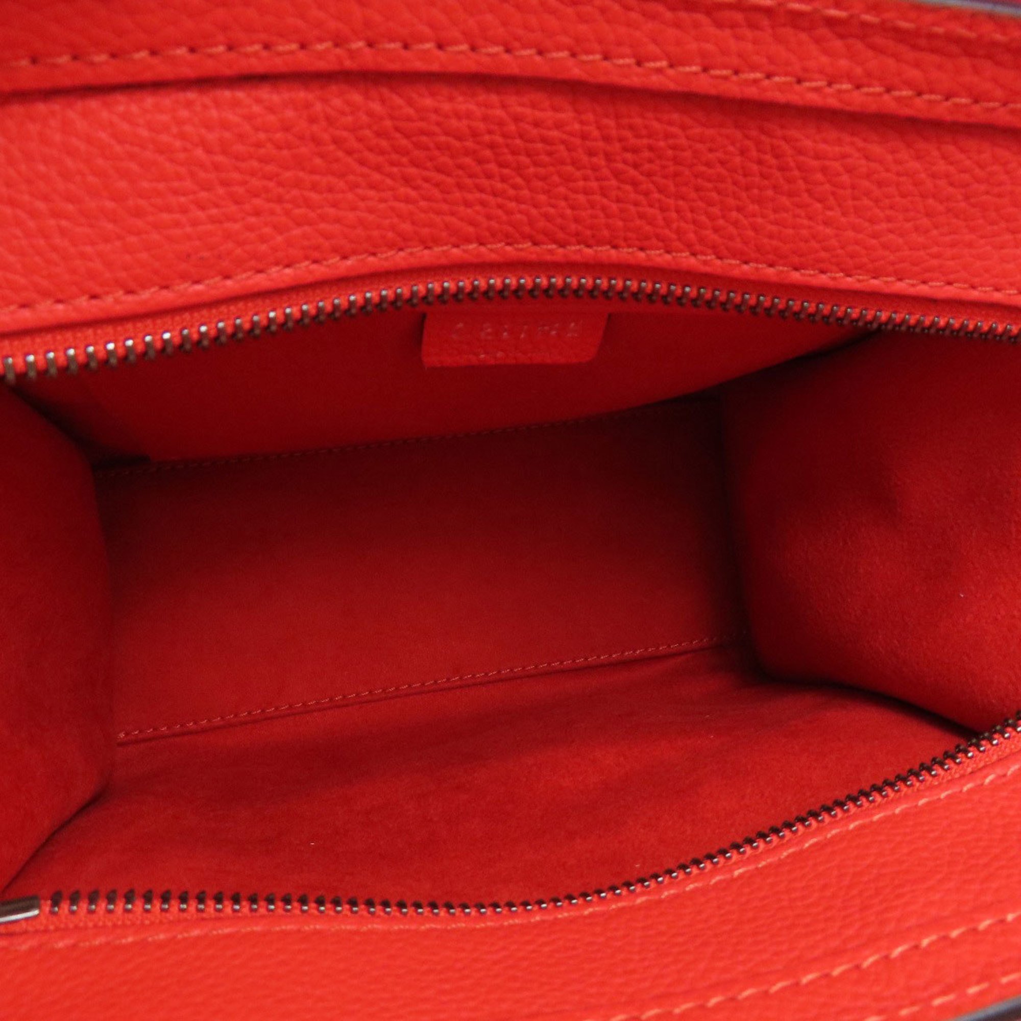 Celine Luggage Nano Handbag Calfskin Women's