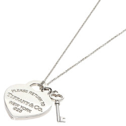 Tiffany Return to Heart Tag & Key Necklace Silver Women's