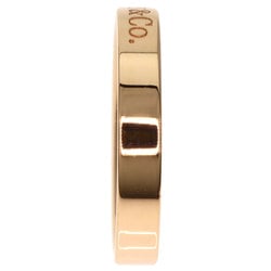 Tiffany Flat Band Ring, 18K Pink Gold, Women's