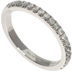 Tiffany Metro Half Diamond Ring, Platinum PT950, Women's