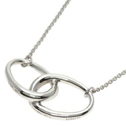 Tiffany double loop necklace silver ladies