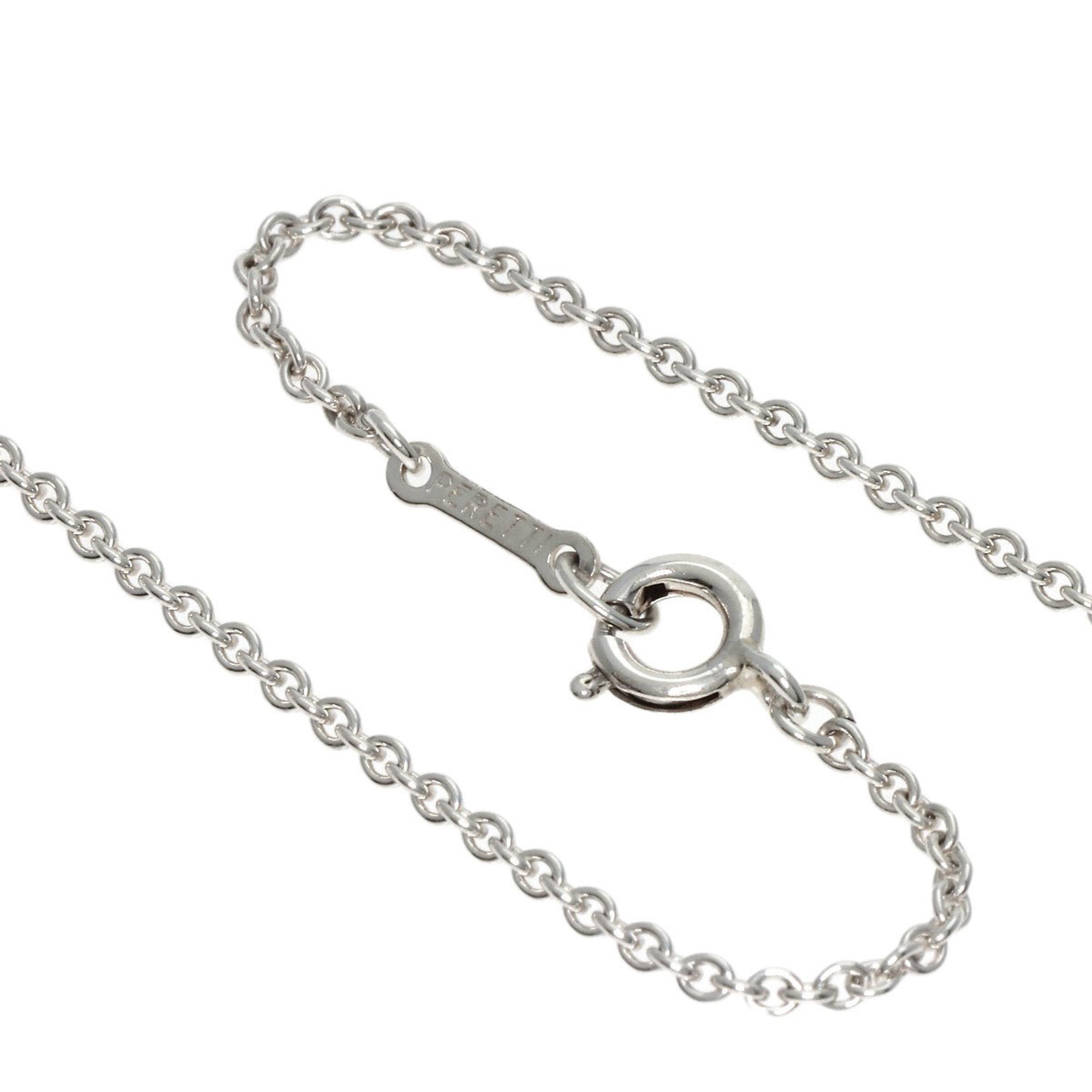 Tiffany double loop necklace silver ladies