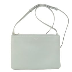 Celine Trio Shoulder Bag Leather Women's