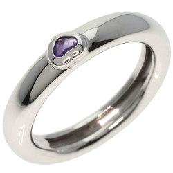 Tiffany Friendship Heart Amethyst Ring, 18K White Gold, Women's