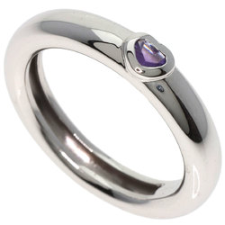 Tiffany Friendship Heart Amethyst Ring, 18K White Gold, Women's