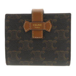 Celine Macadam Bi-fold Wallet Leather Women's