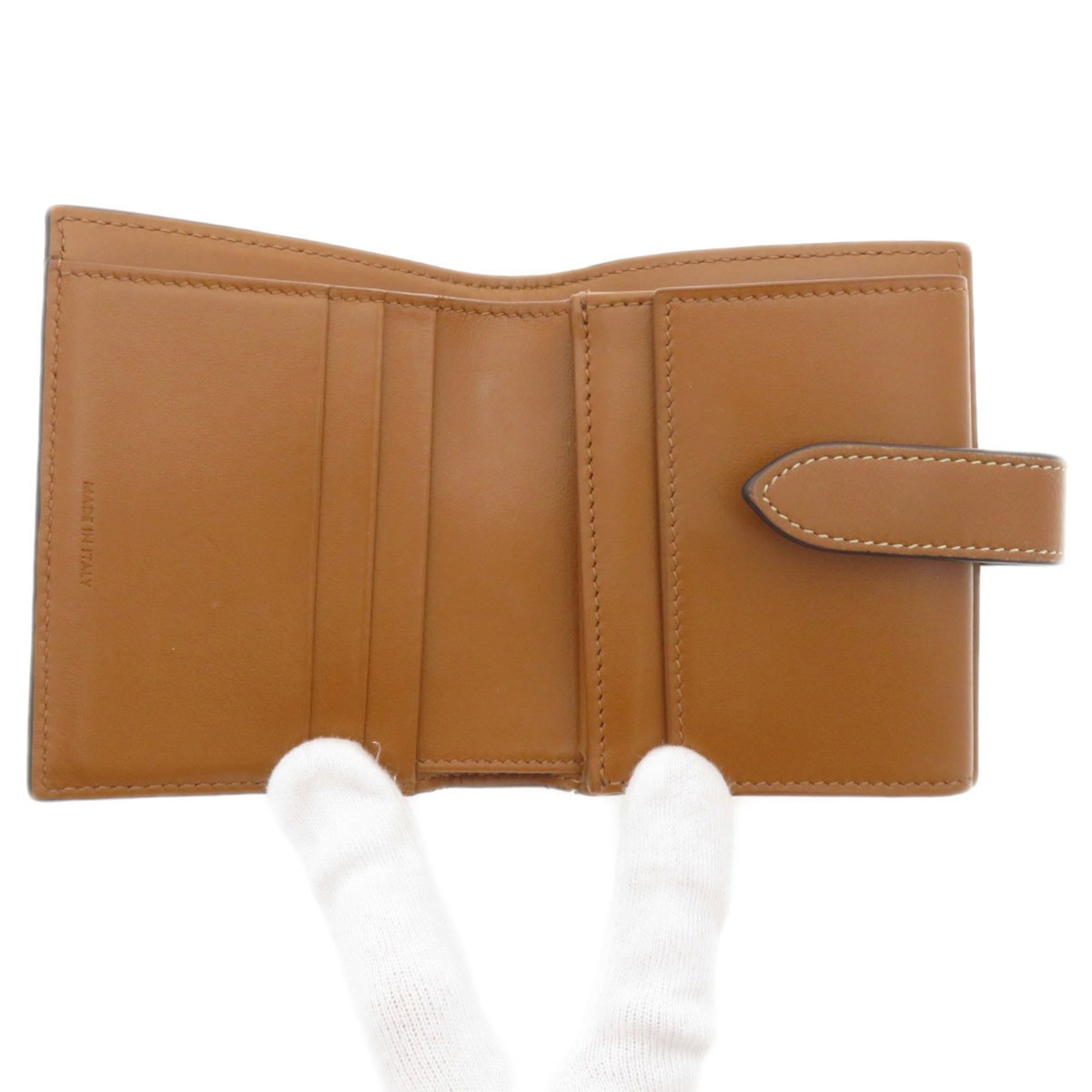 Celine Macadam Bi-fold Wallet Leather Women's