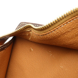 CELINE Macadam handbag in PVC and leather dark brown