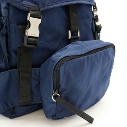 PRADA Prada Rucksack Backpack Daypack Nylon Navy Blue Black Waist V318