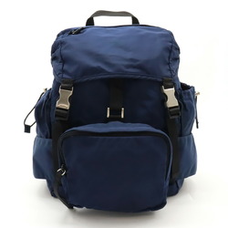 PRADA Prada Rucksack Backpack Daypack Nylon Navy Blue Black Waist V318