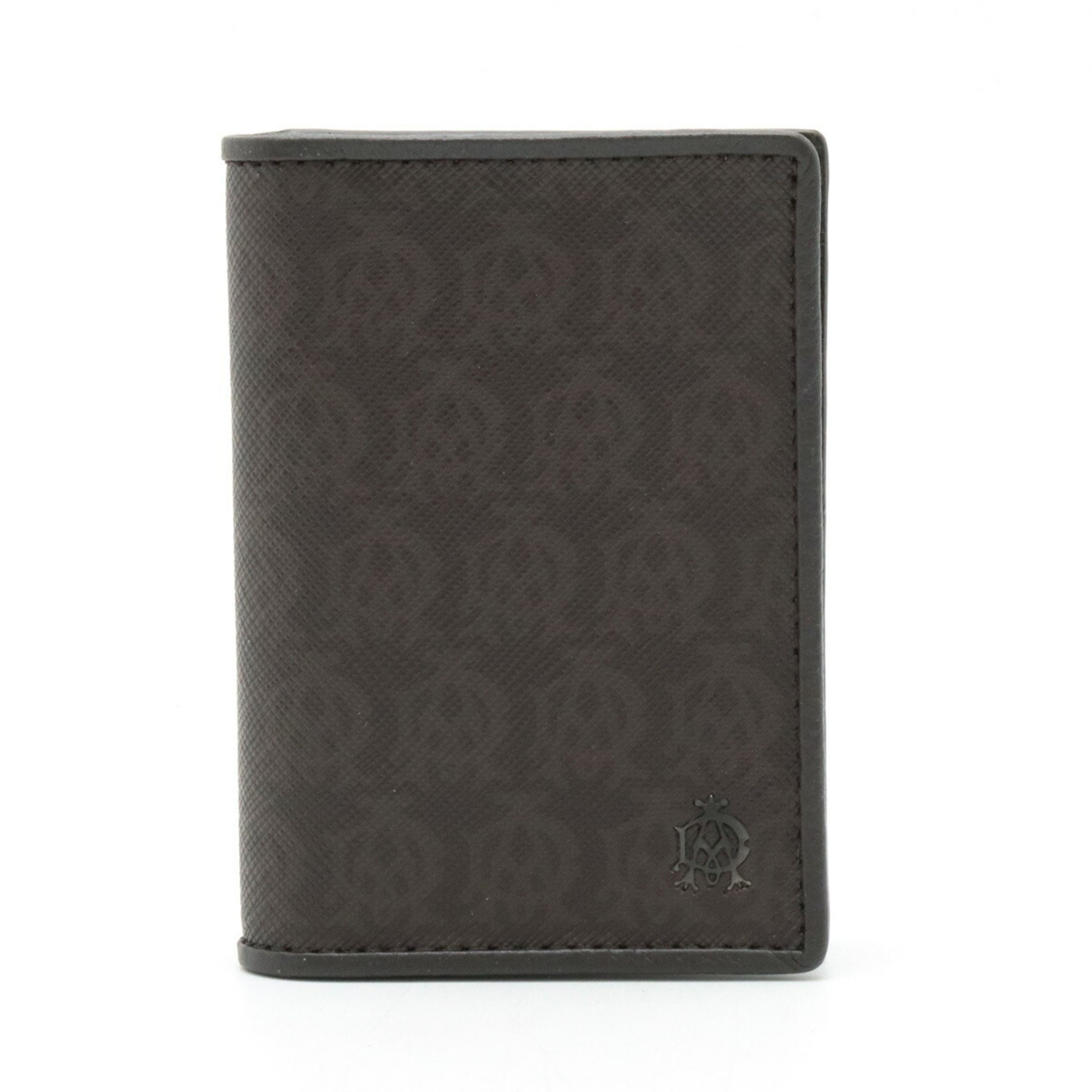 Dunhill Windsor Card Case, Business Holder, Pass PVC, Leather, Dark Brown, L2N747B